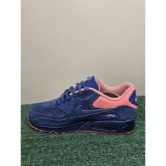 Nike Air Max 90 Premium Brave Blue Suede Mens Size 12 333888-446 - Picture 8 of 12